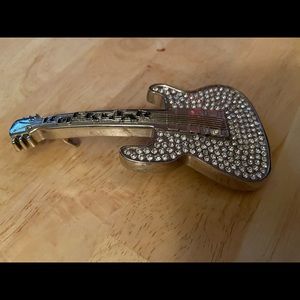 Rockstar Belt buckle Serial No. 10218 rhinestones GREY1